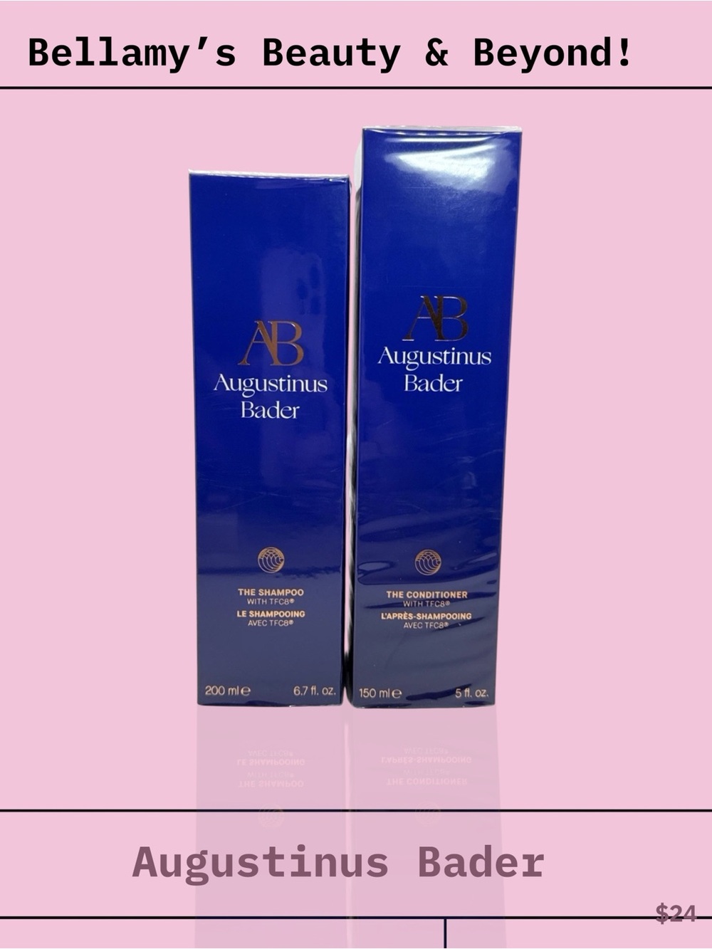 Augustinus Bader DUO The Shampoo & Conditioner w TFC8 Sealed Full Size